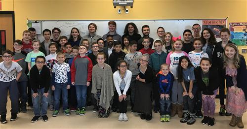 RHS Jacket TV Students Mentor Students at Stevenson Elementary 